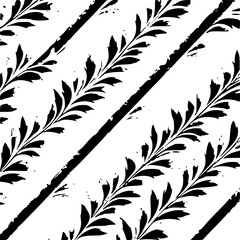 Obraz premium floral line art, botanical leaves, abstract background, geometric lines, animal print lines, mandala patterns, ethnic tribal lines, nautical stripes, art deco lines, abstract swirls, doodle sketch, wa