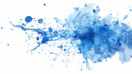 Abstract Watercolour Blue Blot Texture 