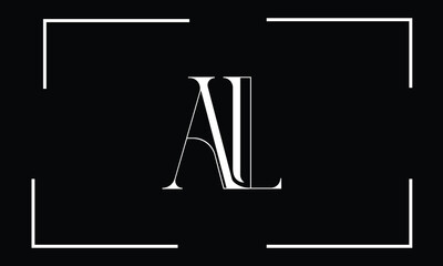 AL, LA, A, L, Abstract Letters Logo Monogram