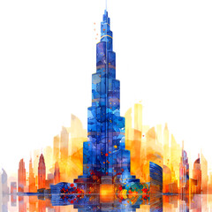 Burj Khalifa illustration Clipart