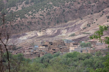 old berber houses in majou village in ijoukak