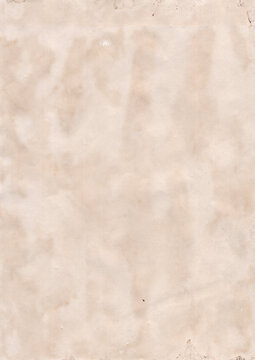 Brown recycled craft paper texture as background. Cream paper texture, Old vintage page or grunge vignette