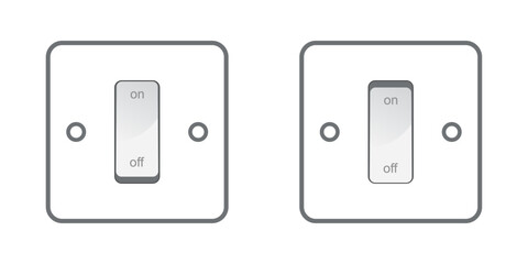 On and off switch sign vector illustration design
