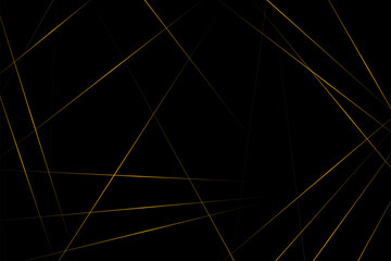 Abstract black with gold lines, triangles background modern design. Vector illustration EPS 10.