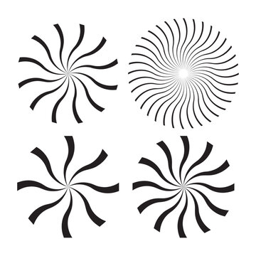 Radial sun burst sun rays starburst, shine sunburst radial, circular shape rays used in star brast background .Isolated on white background in eps 10.