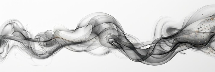 Abstract Smoke On White Background, Background Banner