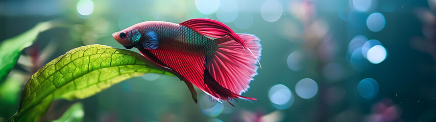 Aquarium Dreams: A Betta Fish at Rest