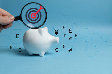 World currency exchange and money transfer, effective foreign currency investment concept.