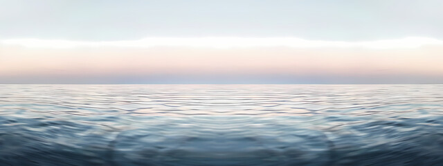 Obraz premium Geometric Tides: The Surreal Symmetry of the Seaside