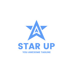 An upward logo and a star mean that your brand is ready for success