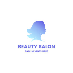 A simple and minimalist beautiful face logo suitable for salon logos and similar things related to beauty