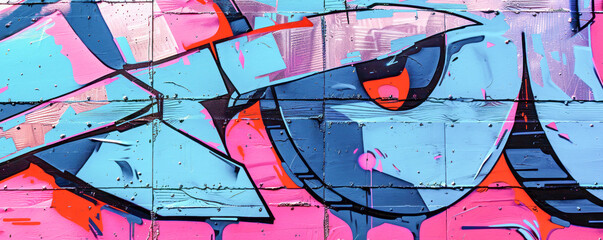 Bright color abstract graffiti style background.