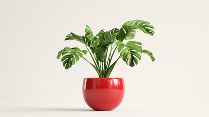 Minimal stylized simple beautiful trendy green plant