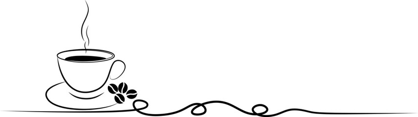 line art coffee cup
