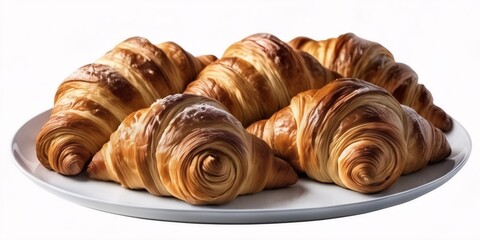 Fototapeta premium croissant on a white background