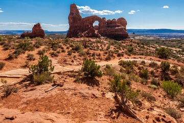 The Turret Arch in the Arches National Park in Moab, Utah, USA. © Ondrej Bucek