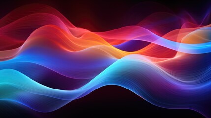 Abstract Wave Tech Wallpaper