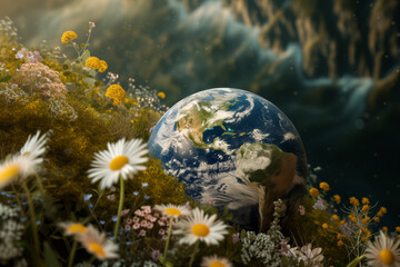 Obraz na płótnie Canvas The globe in nature