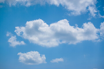 Naklejka na ściany i meble Beautiful Blue sky with white cloud background