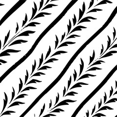 Obraz premium Floral Line Art, Botanical Leaves, Abstract background, Geometric Lines, Animal Print Lines, Mandala Patterns, Ethnic Tribal Lines, Nautical Stripes, Art Deco Lines, Abstract Swirls, Doodle Sketch, 