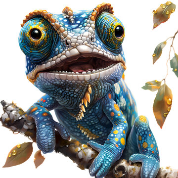 recommend clip art: Cute Chameleon Clipart