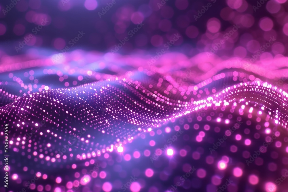 Poster the intricate network, with its luminous purple and cyan lines, forms a digital matrix that represen
