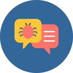 Malware Flat Circle Icon