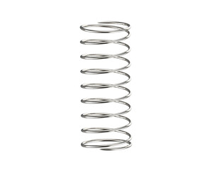 Metal spring isolated on transparency background