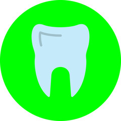 Dental Flat Circle Icon