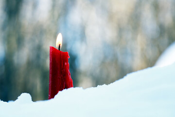 Candle In The Snow