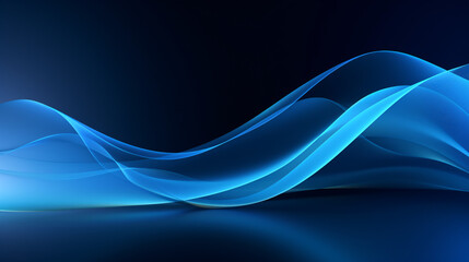 Blue minimal tech wavy lines abstract futuristic