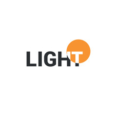 vector light logo design concept.