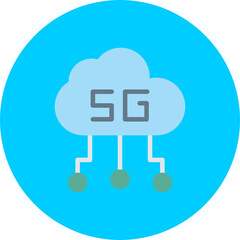 5G-35 Flat Circle Icon