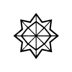 Obraz premium star, vector, christmas, illustration, decoration, design, symbol, shape, icon, diamond, pattern, crystal, snowflake, holiday, 3d, shiny, origami, object, sign, paper, geometric, art, silver, light, g