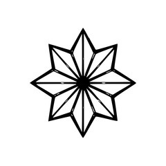 star, vector, christmas, illustration, decoration, design, symbol, shape, icon, diamond, pattern, crystal, snowflake, holiday, 3d, shiny, origami, object, sign, paper, geometric, art, silver, light, g