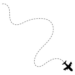 Airplane Dotted Line