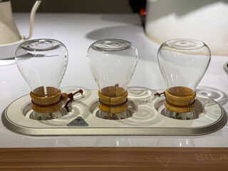 making coffee equipment on the table