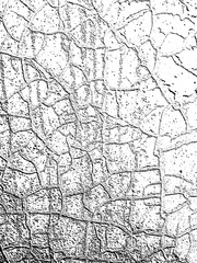 Cracked surface textures in positive and negative