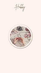 Minimalist Instagram Highlight Covers, Pastel Colors, Lifestyle