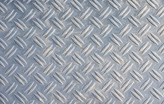 metal silver checker plate, texture background