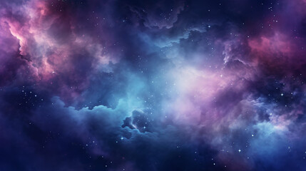 Colorful space galaxy cloud nebula. Stary night 