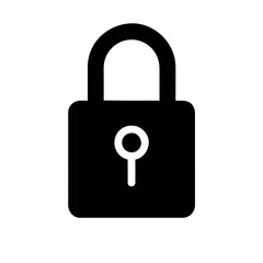 Lock icon with key hole