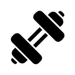 Gym dumbbell icon