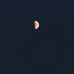 The moon from a mountain pass near Grazalema. Cadiz, Spain.