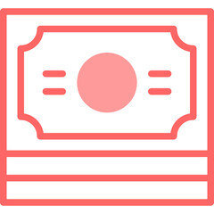 Money Line Fill Icon
