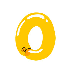 Colorful numbers and symbols balloons. Inflatable minimalistic Balloons for birthday, carnival, celebration, anniversary and holiday party background.