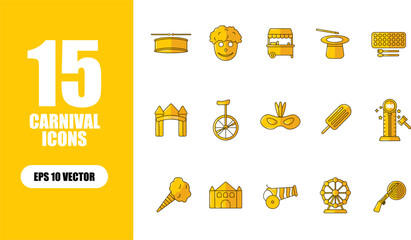 Fototapeta premium Party Icon Collection