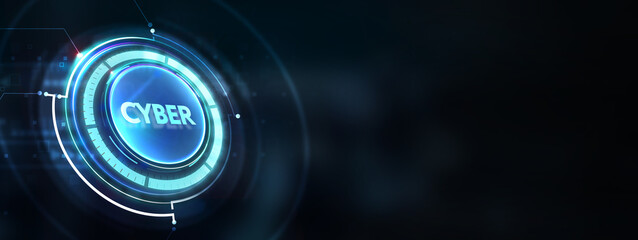 Cyber security data protection business technology privacy concept. 3d illustration