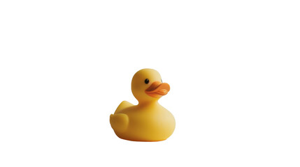 Fototapeta premium Yellow Rubber Duck Isolated On Transparent Background