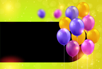 Birthday, party, celebrations, party night background PSD